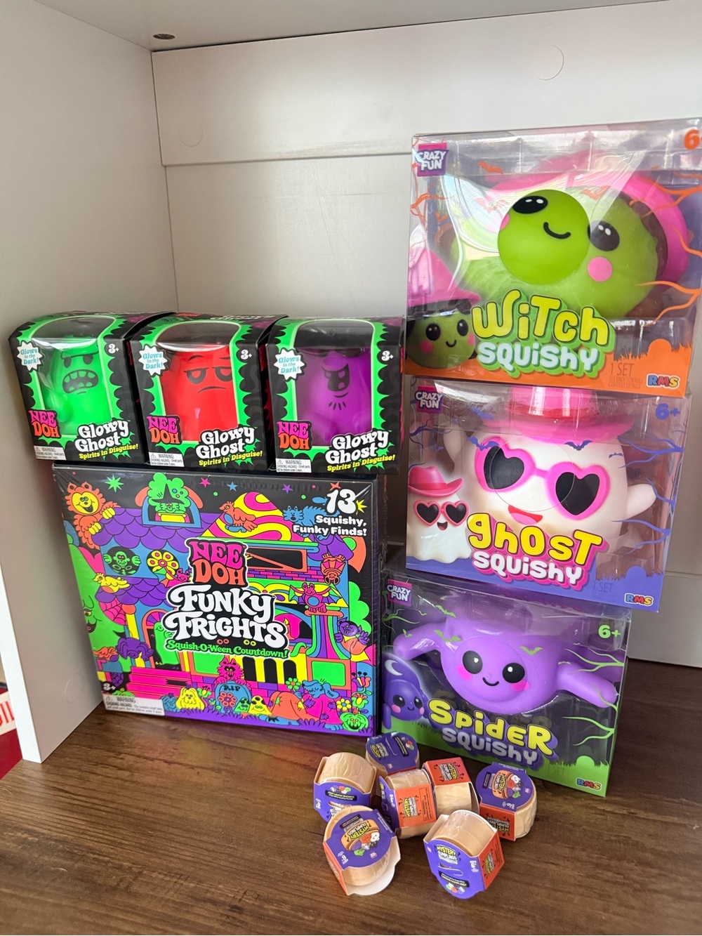 needoh Halloween bundle glowy ghosts funky fright rms ghost spider dumplings 14